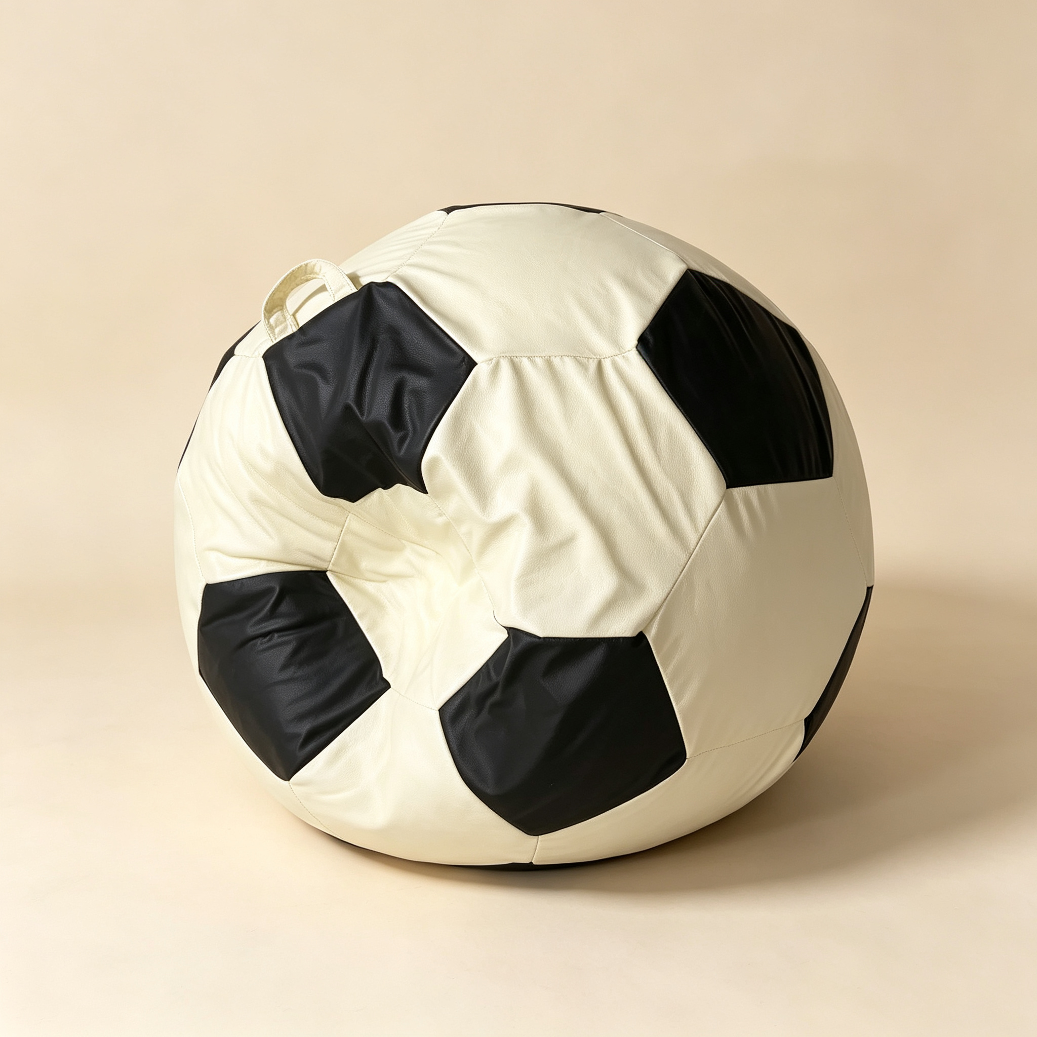 Soccer-style bean bag sofa