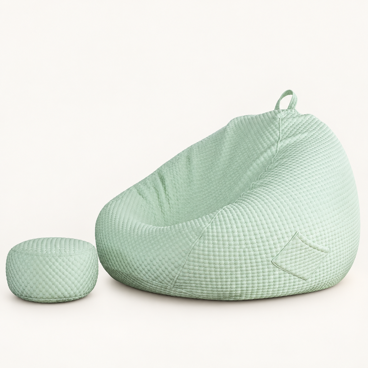 Mint Green · Ice-silk Bean Bag Lounger