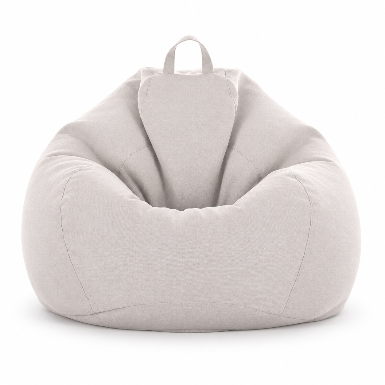 Almond extra-large bean bag sofa