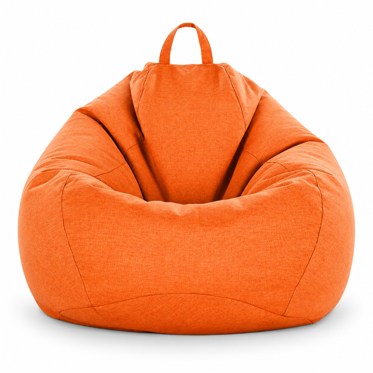 Orange extra-large bean bag sofa