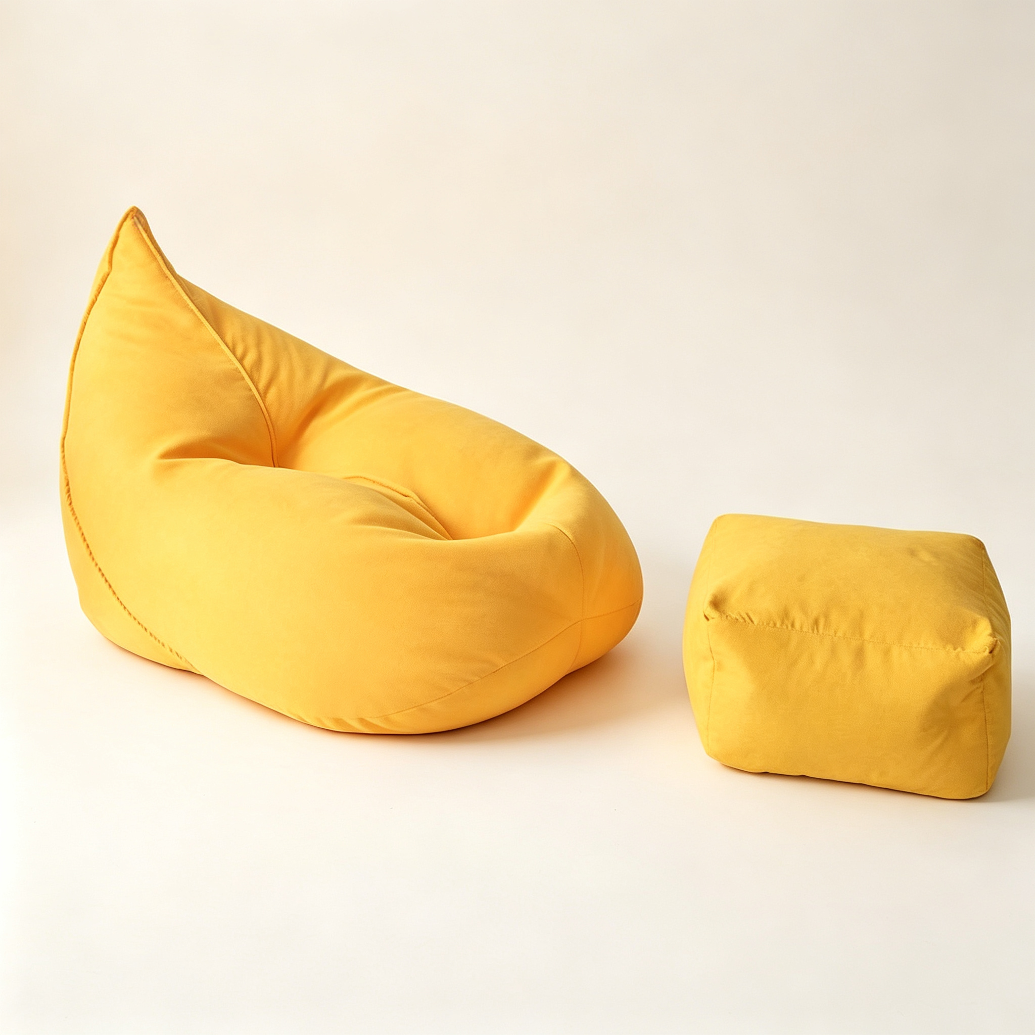 Mango-shaped bean bag sofa